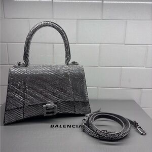 Balenciaga Swarovski Crystal hourglass bag